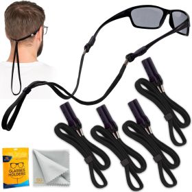 Eye Glasses Holder Around Neck 23 inch 4 Glasses Straps for Men Women Glasses Holder Strap Retainer Sunglass Holder Strap Eyeglasses Strap Lanyar