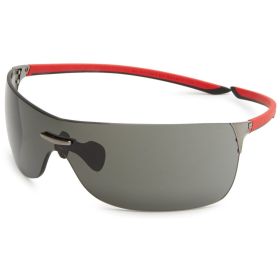 TAG Heuer 5502-101 Squadra Red Black Grey Lens Sport Sunglasses