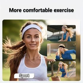 4pcs Women'S Elastic Headbands - Wide Sporty Yoga Headbands in Black, Gray, White, Pink - Comfortable & Supportive for Lifestyle, Casual Headwear