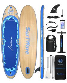 Inflatable Stand Up Paddle Board 11'x34"x6" With Accessories (Color: as Pic)