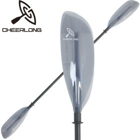 Kayak Paddle with Fiberglass Shaft and PP Blade, Floating Kayaking Oars, Adjustable 230-240 cm/ 90.5-94.5 Inches (Color: Transparent)